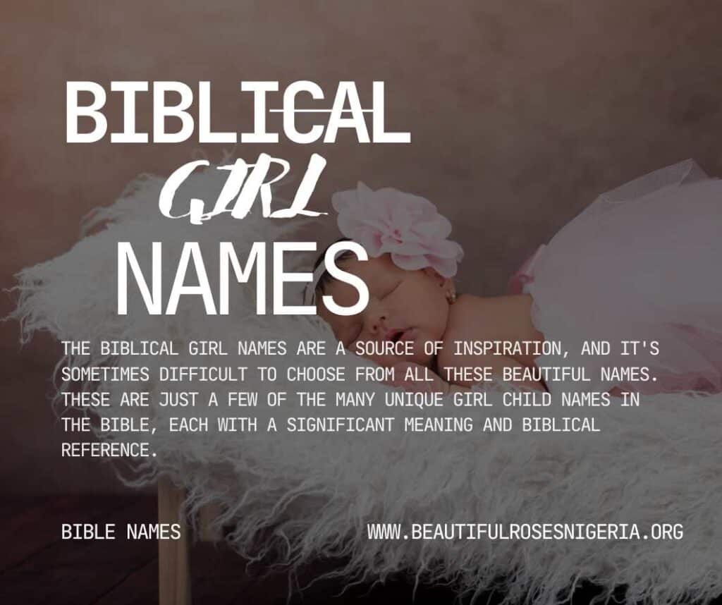 70 Biblical Girl Names And Their Meaning Beautiful Roses Nigeria